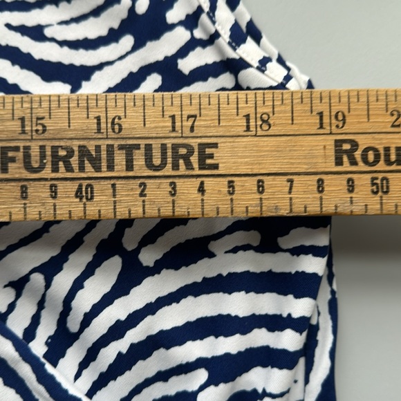 Samantha Brown Getaway  dress by Travel Smith navy white 1X - Picture 7 of 9